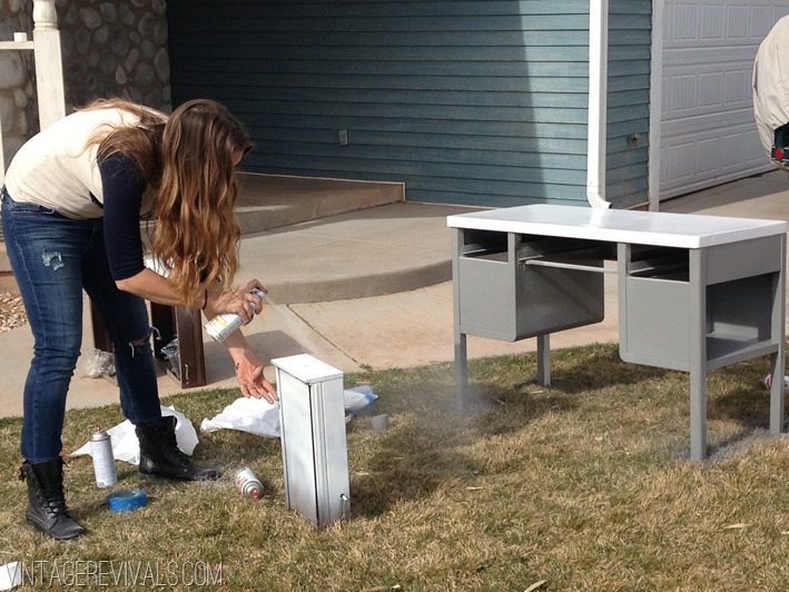 How To Spray Paint A Metal Desk LaptrinhX