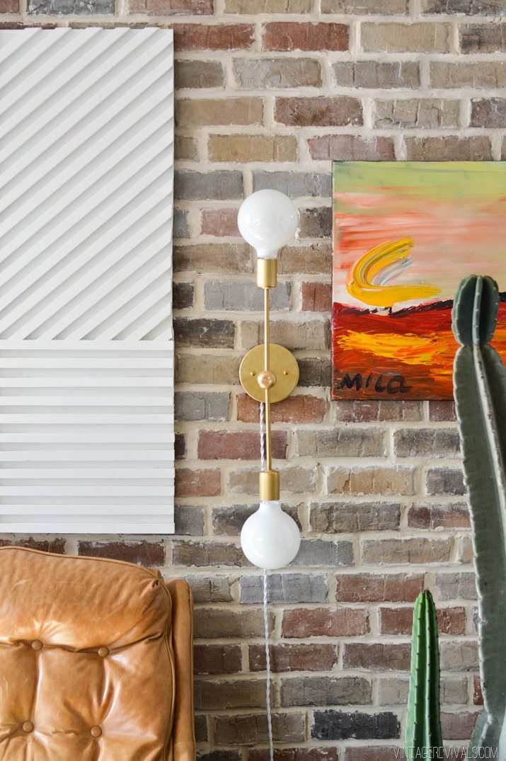Fearless DIY: Brass Wall Sconce | Vintage Revivals | Bloglovin’